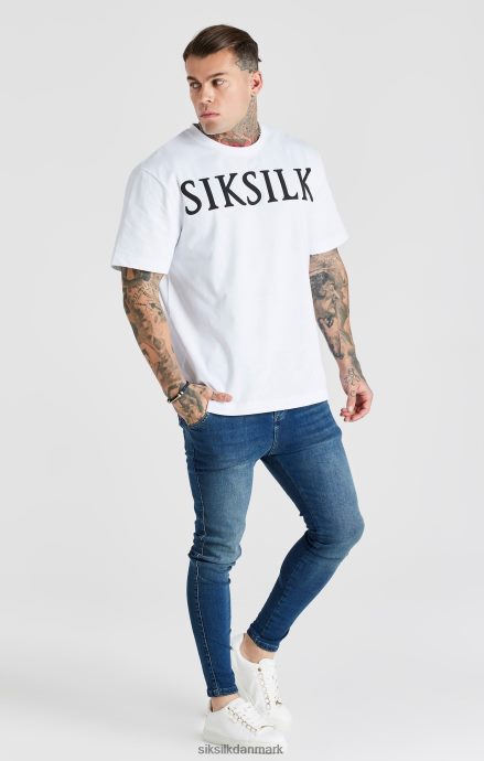 beklædning SikSilk blå vasket essentiel skinny jean Mænd 862RF4556