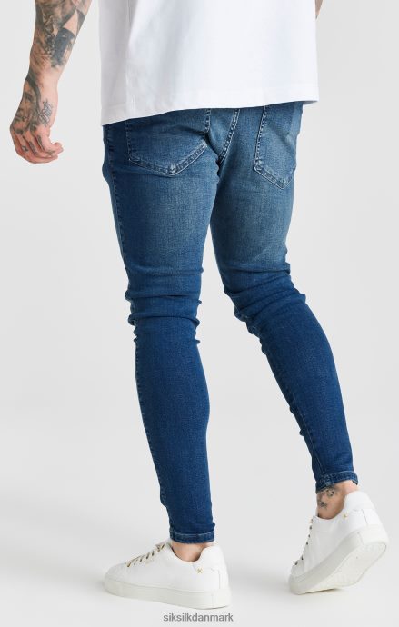 beklædning SikSilk blå vasket essentiel skinny jean Mænd 862RF4556