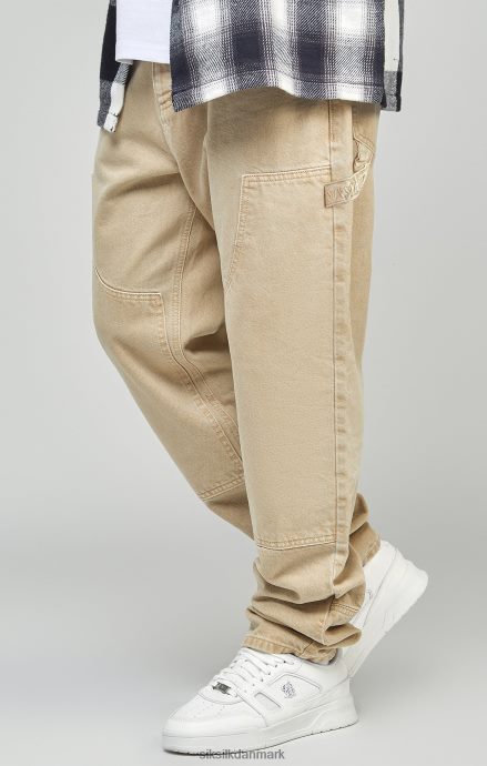 beklædning SikSilk ecru straight fit snedkerdenim Mænd 862RF4555