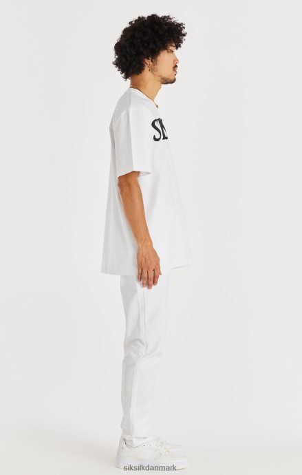 beklædning SikSilk hvid lige skåret denim Mænd 862RF4547