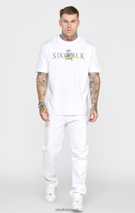 beklædning SikSilk hvid rose lige skåret denim Mænd 862RF4550