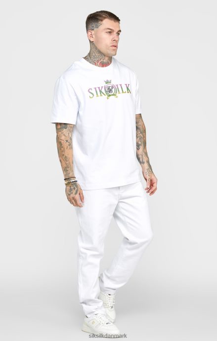 beklædning SikSilk hvid rose lige skåret denim Mænd 862RF4550