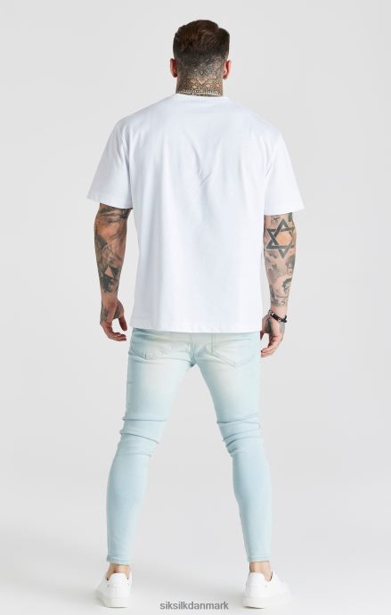 beklædning SikSilk lyseblå essentiel skinny jean Mænd 862RF4552