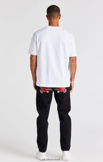 beklædning SikSilk sort rose lige skåret denim Mænd 862RF4542