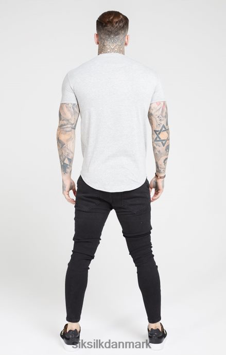 beklædning SikSilk sort vasket essential distressed skinny jean Mænd 862RF4554