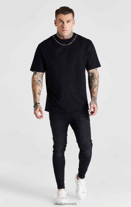 beklædning SikSilk sort vasket essential skinny jean Mænd 862RF4557
