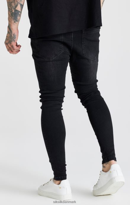 beklædning SikSilk sort vasket essential skinny jean Mænd 862RF4557