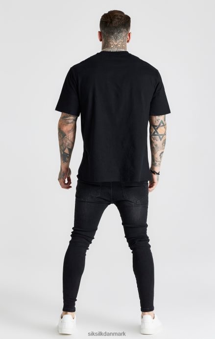 beklædning SikSilk sort vasket essential skinny jean Mænd 862RF4557