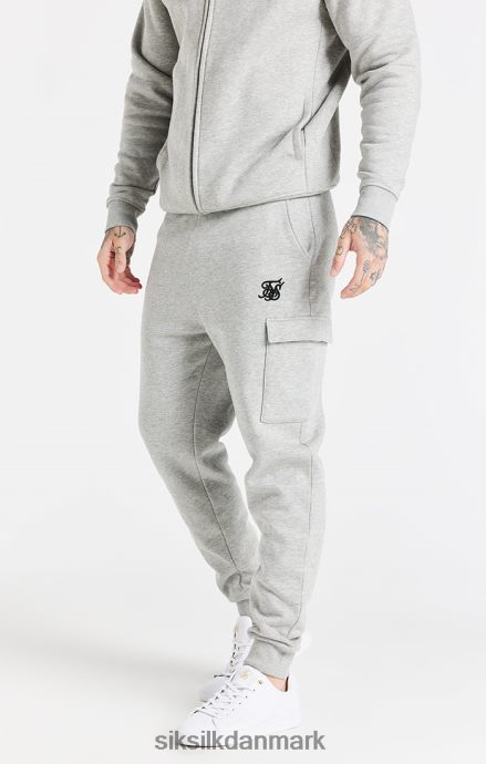 beklædning SikSilk grå essential cargo fleece jogger Mænd 862RF4538