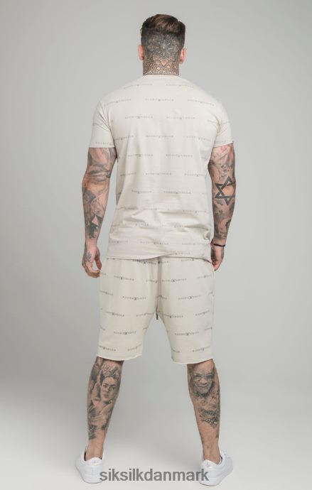 beklædning SikSilk beige refleksprint kort Mænd 862RF4594