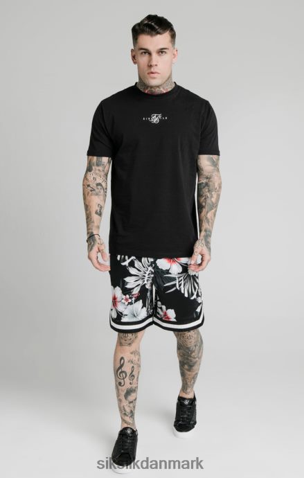 beklædning SikSilk blomstrede basketballshorts - sorte Mænd 862RF4591