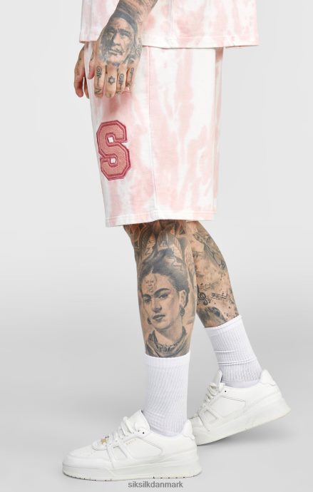 beklædning SikSilk pink tie dye jogger kort Mænd 862RF4574