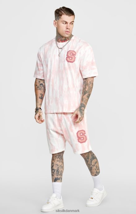 beklædning SikSilk pink tie dye jogger kort Mænd 862RF4574