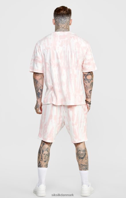 beklædning SikSilk pink tie dye jogger kort Mænd 862RF4574