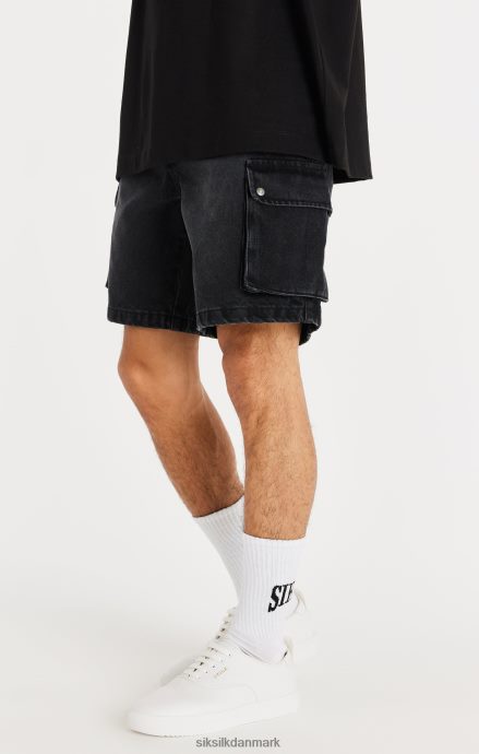 beklædning SikSilk sort denim cargo short Mænd 862RF4598