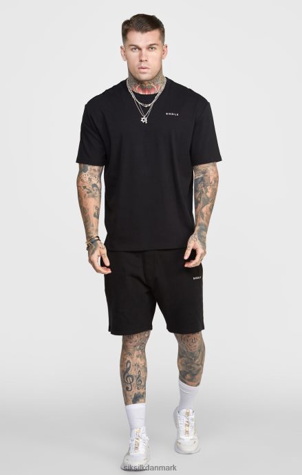 beklædning SikSilk sort joggerkort med stribet linning Mænd 862RF4610