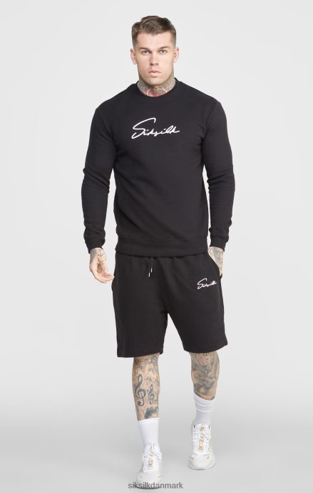 beklædning SikSilk sort skrift broderi kort Mænd 862RF4581