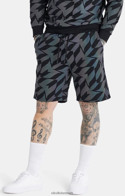 beklædning SikSilk x messi sort iriserende kort Mænd 862RF4580