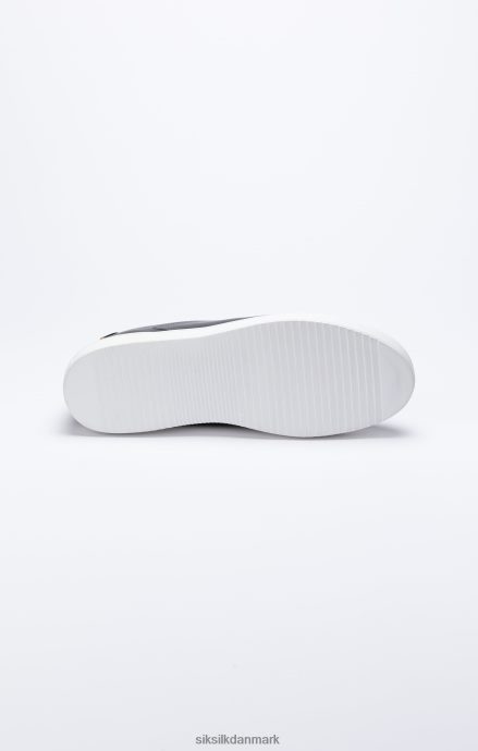 fodtøj SikSilk sort klassisk sneaker med metal d-ringe Mænd 862RF410