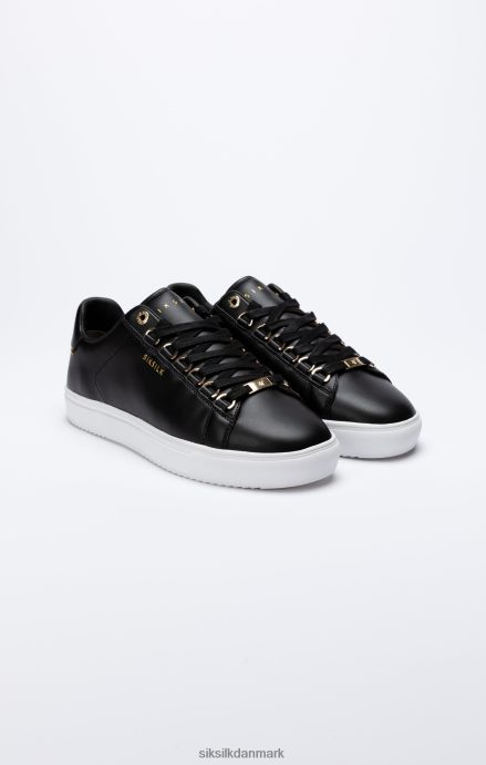 fodtøj SikSilk sort klassisk sneaker med metal d-ringe Mænd 862RF410