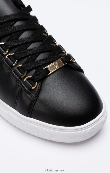 fodtøj SikSilk sort klassisk sneaker med metal d-ringe Mænd 862RF410
