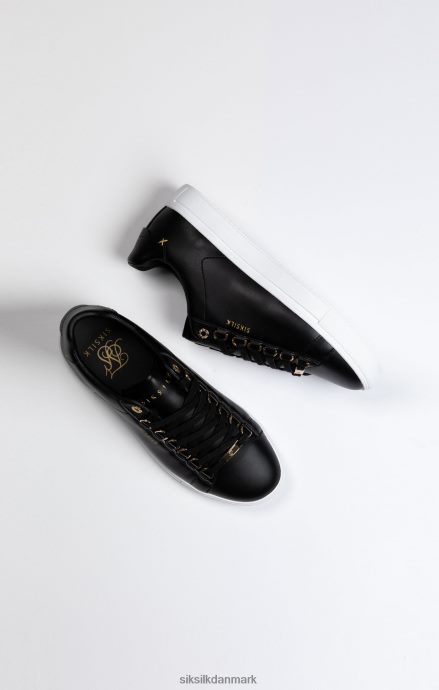 fodtøj SikSilk sort klassisk sneaker med metal d-ringe Mænd 862RF410