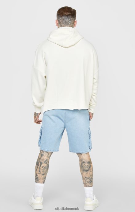 beklædning SikSilk ecru varsity oversized hættetrøje med jubilæumsprint Mænd 862RF4419