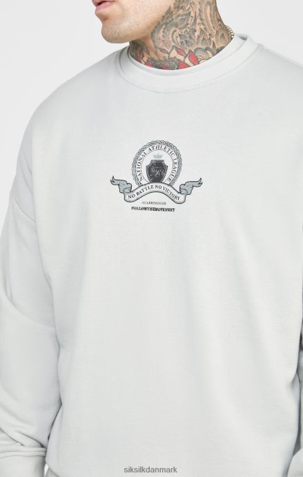 beklædning SikSilk grå varsity sweatshirt Mænd 862RF4444