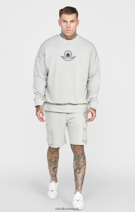 beklædning SikSilk grå varsity sweatshirt Mænd 862RF4444