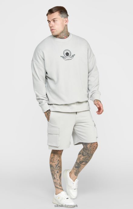 beklædning SikSilk grå varsity sweatshirt Mænd 862RF4444