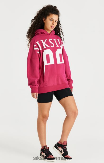 beklædning SikSilk lyserød hættetrøje med afslappet pasform Mænd 862RF4459