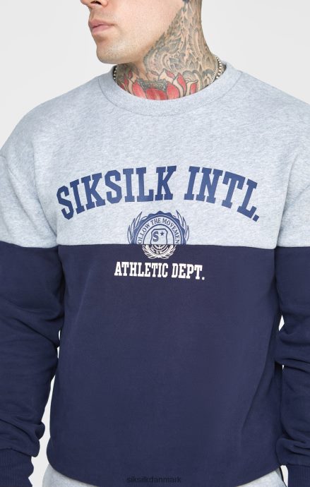 beklædning SikSilk marineblå snit og sy oversized sweat Mænd 862RF4437