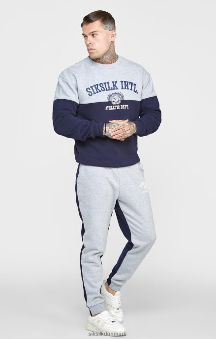 beklædning SikSilk marineblå snit og sy oversized sweat Mænd 862RF4437