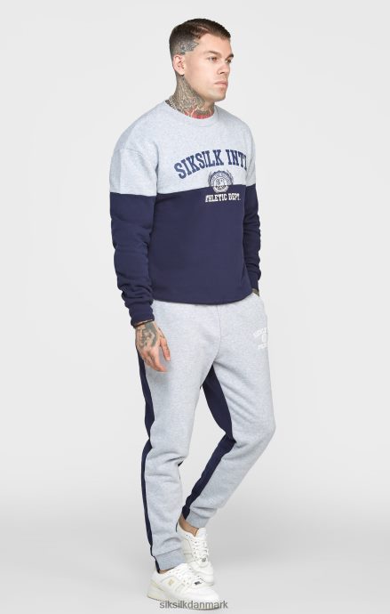 beklædning SikSilk marineblå snit og sy oversized sweat Mænd 862RF4437