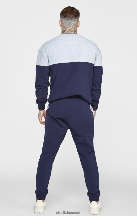 beklædning SikSilk marineblå snit og sy oversized sweat Mænd 862RF4437
