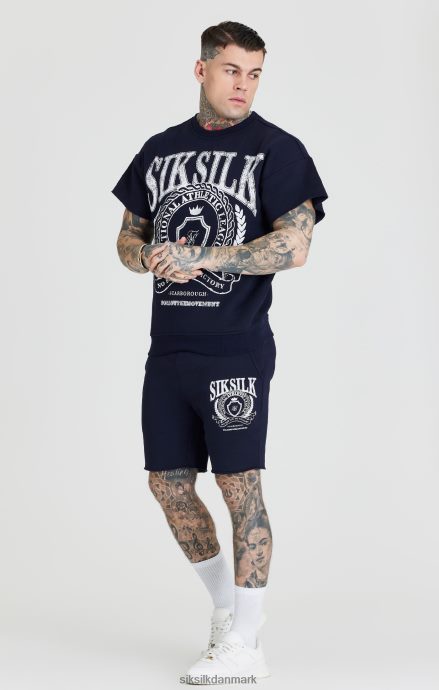beklædning SikSilk marineblå varsity sweatshirt Mænd 862RF4445