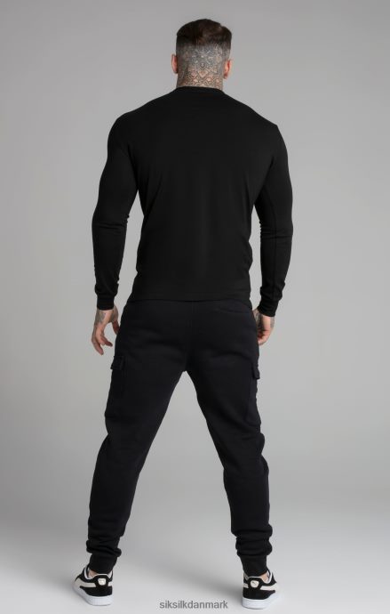 beklædning SikSilk sort essentiel sweatshirt Mænd 862RF4412