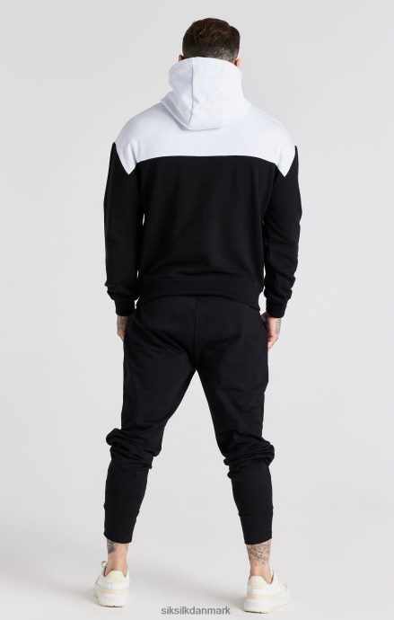 beklædning SikSilk sort retro 89 print oversized hættetrøje Mænd 862RF4457