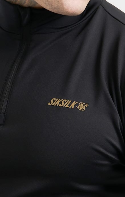 beklædning SikSilk sort sports lynlås Mænd 862RF4449