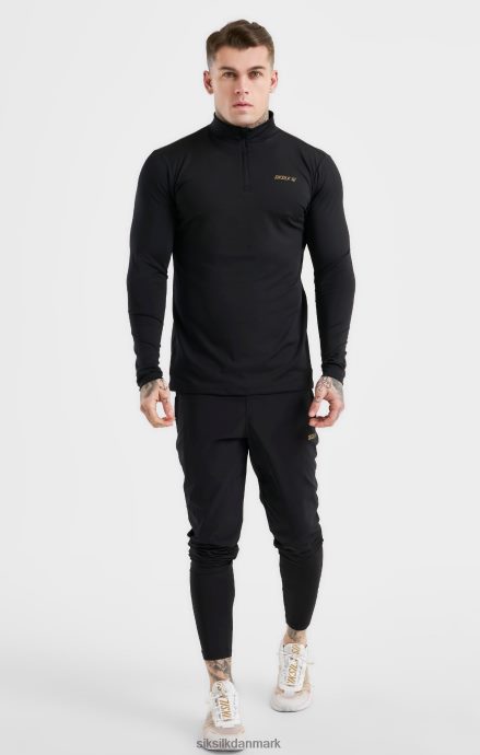 beklædning SikSilk sort sports lynlås Mænd 862RF4449
