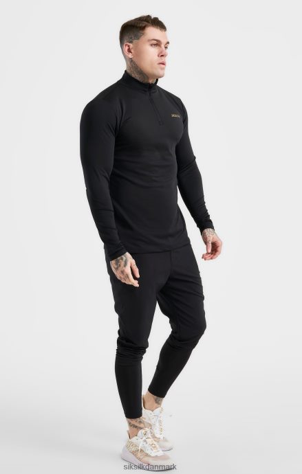 beklædning SikSilk sort sports lynlås Mænd 862RF4449