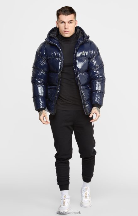 beklædning SikSilk navy blank pufferjakke Mænd 862RF4501