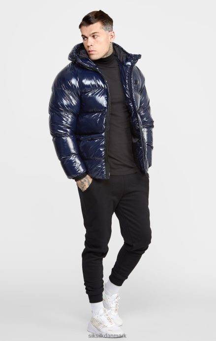 beklædning SikSilk navy blank pufferjakke Mænd 862RF4501
