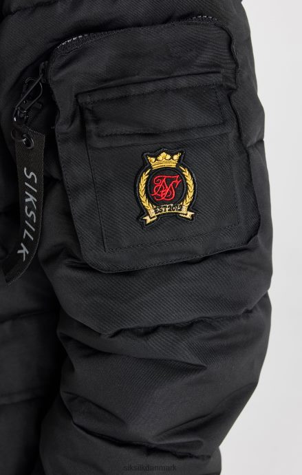 beklædning SikSilk sort bomberjakke Mænd 862RF4483