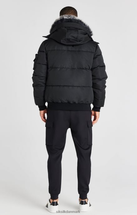 beklædning SikSilk sort bomberjakke Mænd 862RF4483