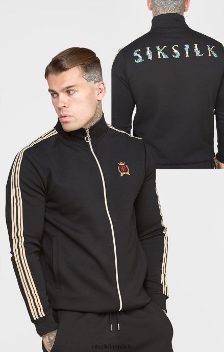 beklædning SikSilk sort crest tragthals træningsjakke Mænd 862RF4476