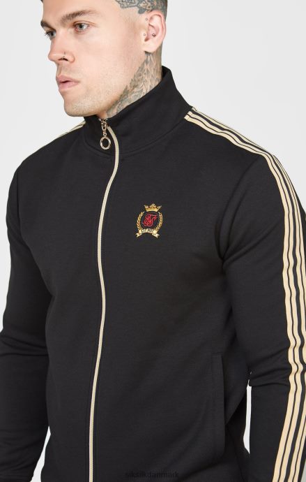 beklædning SikSilk sort crest tragthals træningsjakke Mænd 862RF4476