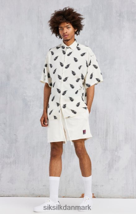 beklædning SikSilk x space jam ecru print oversized skjorte Mænd 862RF4463