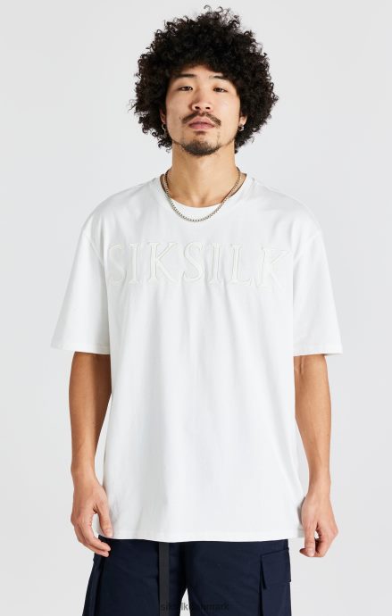 beklædning SikSilk ecru oversized logo t-shirt Mænd 862RF4404