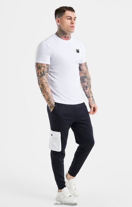 beklædning SikSilk hvid essentiel kortærmet t-shirt med muskelpasning Mænd 862RF4364